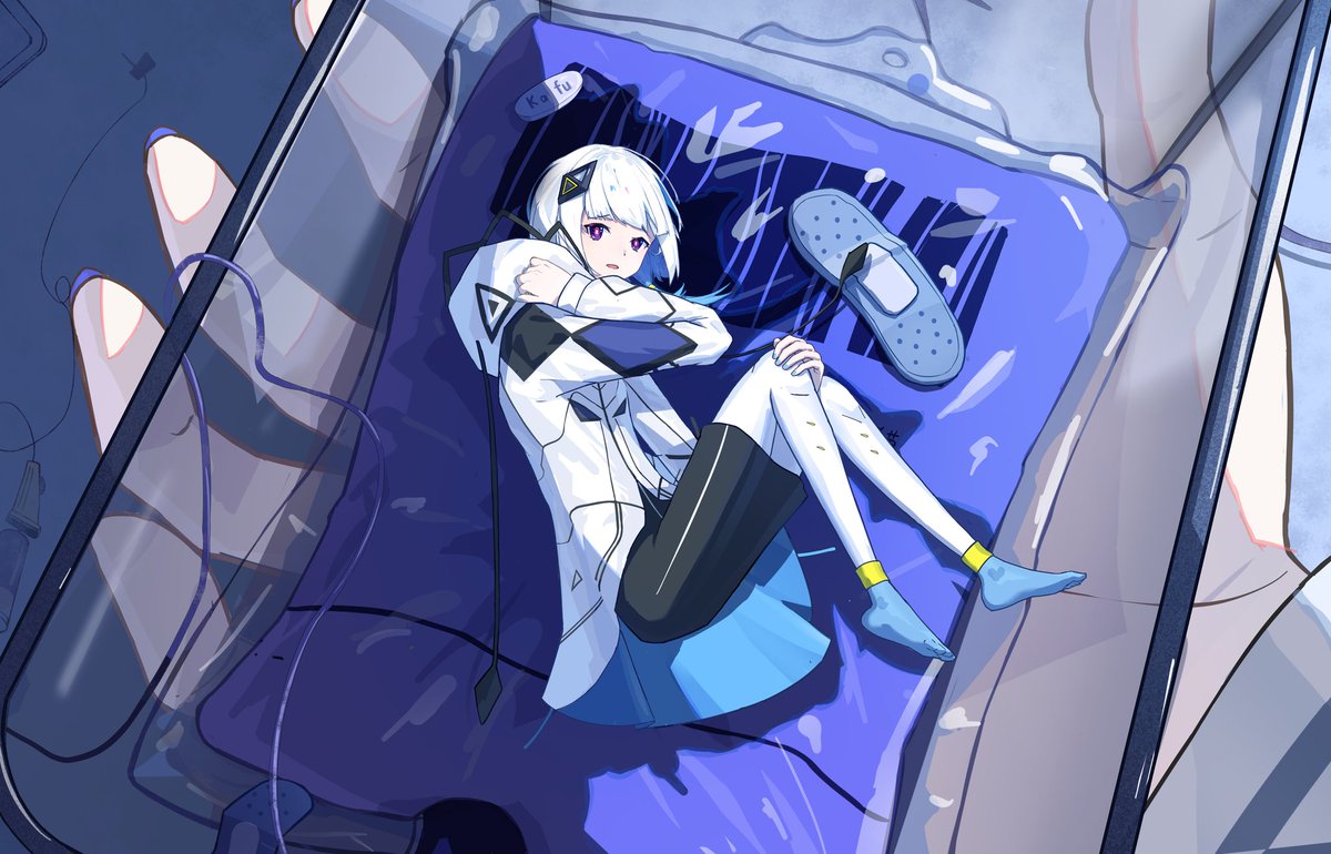 #可不美術部
#可不 
新画，灵感来源，歌曲ただ病名が欲しかった