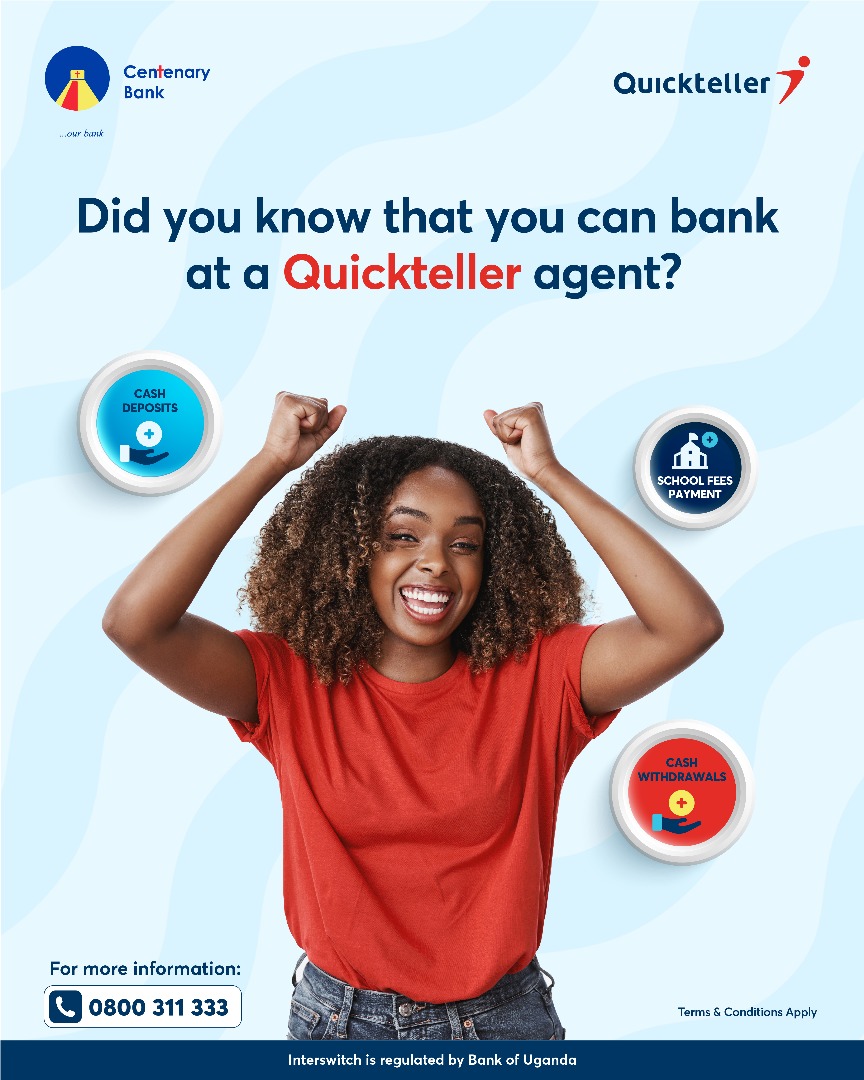 interswitchug's tweet image. Great news! @CentenaryBank customers can now transact easily at any Quickteller agent in their neighborhood. Deposit, withdraw, or make school fees payments quickly, safely, and conveniently.
#InterswitchUganda #CentenaryBank   #BankingMadeEasy #PayWithQuickteller