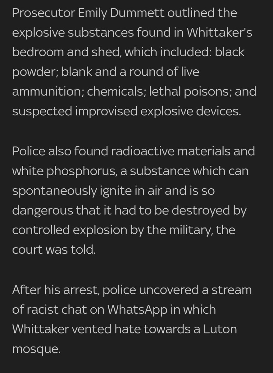 A racist with explosive materials is described as a “science nerd” 

There can be no excuse for this kind of headline.

It’s the white man on a jet ski tweet all over again
