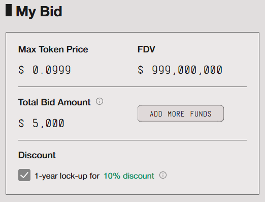 I locked my bid for the <a href="/megaeth/">MegaETH</a> $MEGA sale

Simple reason being:
- higher chance of getting a bid in
- less than 10% of the total bids chose the lockup
- don't mind the 1 year lockup because I'm not here for a quick flip
- 10% discount is not bad and it's upfront to buy $MEGA