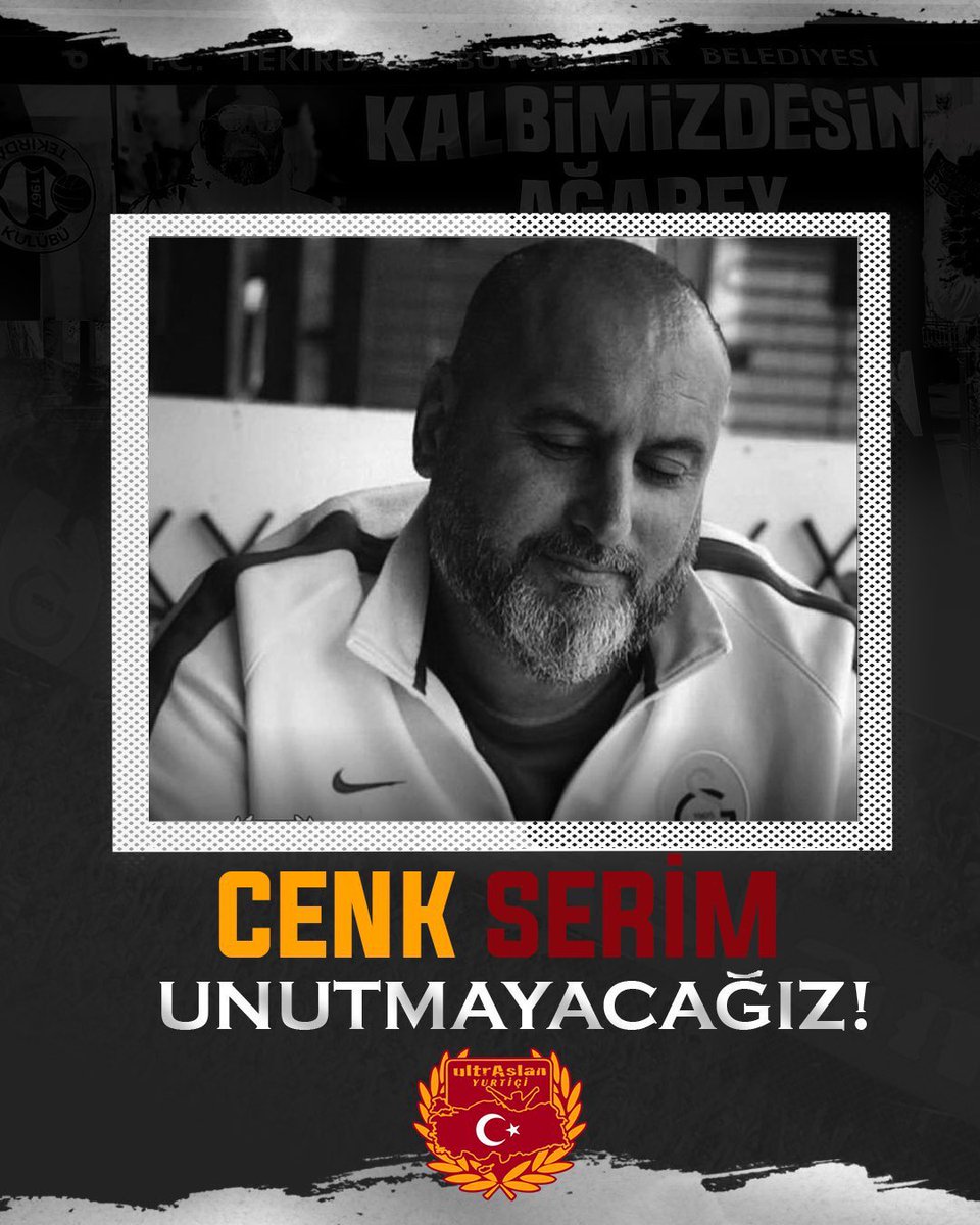 ultrAslan Tekirdağ temsilcimiz Cenk Serim’in vefatının 2.yıl dönümünde sevgi, özlem ve rahmetle anıyoruz. Seni asla unutmayacağız #KalbimizdesinCenkSerim 

#uAYurtiçi #uADüzce