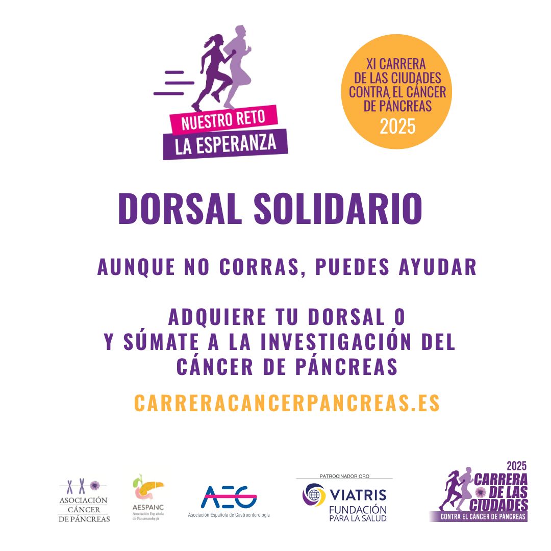 AESPANC's tweet image. DORSAL SOLIDARIO

Elige la modalidad #Dorsal0 y contribuye a la #investigacióndelcáncerdepáncreas 

16 nov: Valencia y Burgos
23 nov: Madrid, Alicante y Vilamartín de Valdeorras
30 nov: Ávila
 #CarreraVirtual 
carreracancerpancreas.es

#CarreraDeLasCiudades #NuestroRetoLaEsperanza