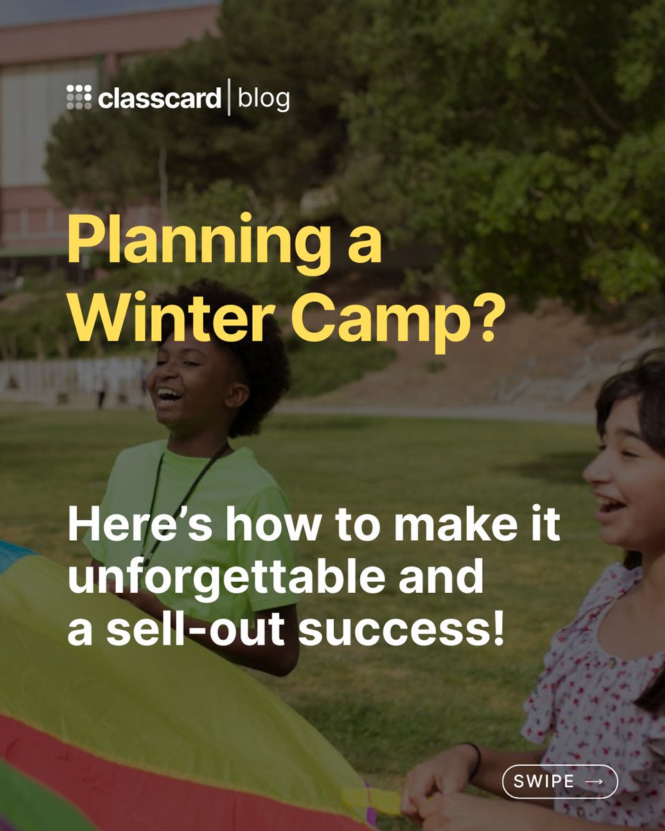 classcardapp's tweet image. Organizing a winter camp this year? ❄️

Here’s how to turn it into a win for your students and your academy. 💪🏽

Read the complete guide 👉 classcardapp.com/blog/how-to-or…