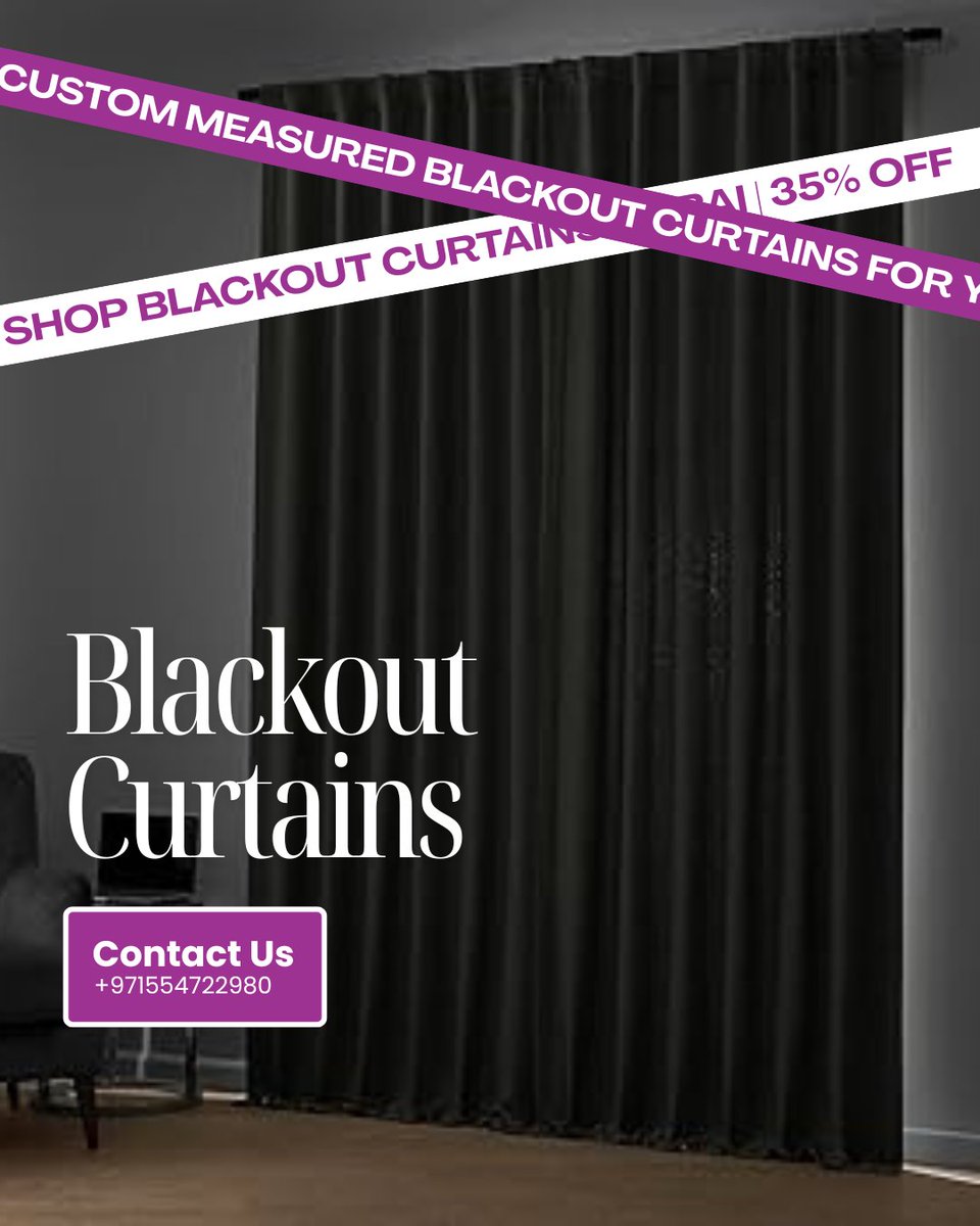 FixitCurtains's tweet image. Tired of the Dubai sun waking you up? ☀️❌ Get Blackout Curtains from Fixit Curtains! Total darkness, better insulation, lower bills.

📞 Call Now for a Quote: +971 54 390 0399#BlackoutCurtains #DubaiLife #SleepHack #FixitCurtains