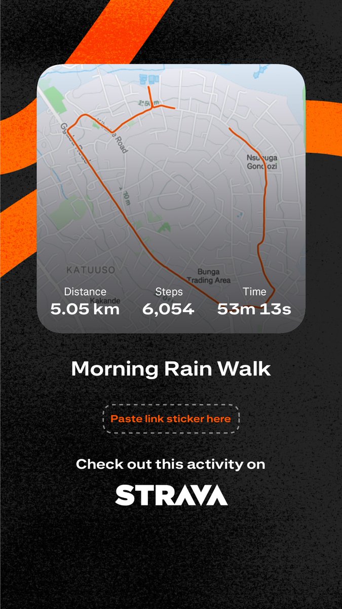 There’s something beautiful about walking/running in the rain! I made myself useful by walking aka 5k in my neighborhood.
Can’t wait for the November <a href="/teammatooke/">TeamMatooke</a> - <a href="/TheGuluMarathon/">Gulu City Marathon</a> <a href="/gutsybunch/">Gutsy Run. Live. Laugh.</a> , “rainy” edition of the K’la/Entebbe run.👊🏾