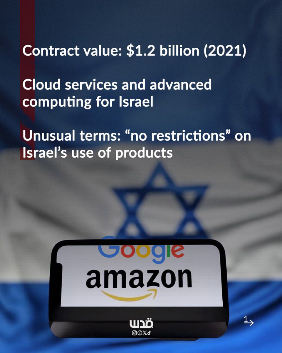 Lauara_It's tweet image. A new investigation reveals that the #ProjectNimbus contract between #Israel, #Google, and #Amazon grants Israel unrestricted access and privileges over cloud data and services, including a secret mechanism to notify Israel if foreign courts demand its data.

Disgusting