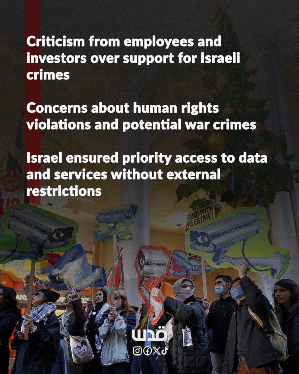 Lauara_It's tweet image. A new investigation reveals that the #ProjectNimbus contract between #Israel, #Google, and #Amazon grants Israel unrestricted access and privileges over cloud data and services, including a secret mechanism to notify Israel if foreign courts demand its data.

Disgusting