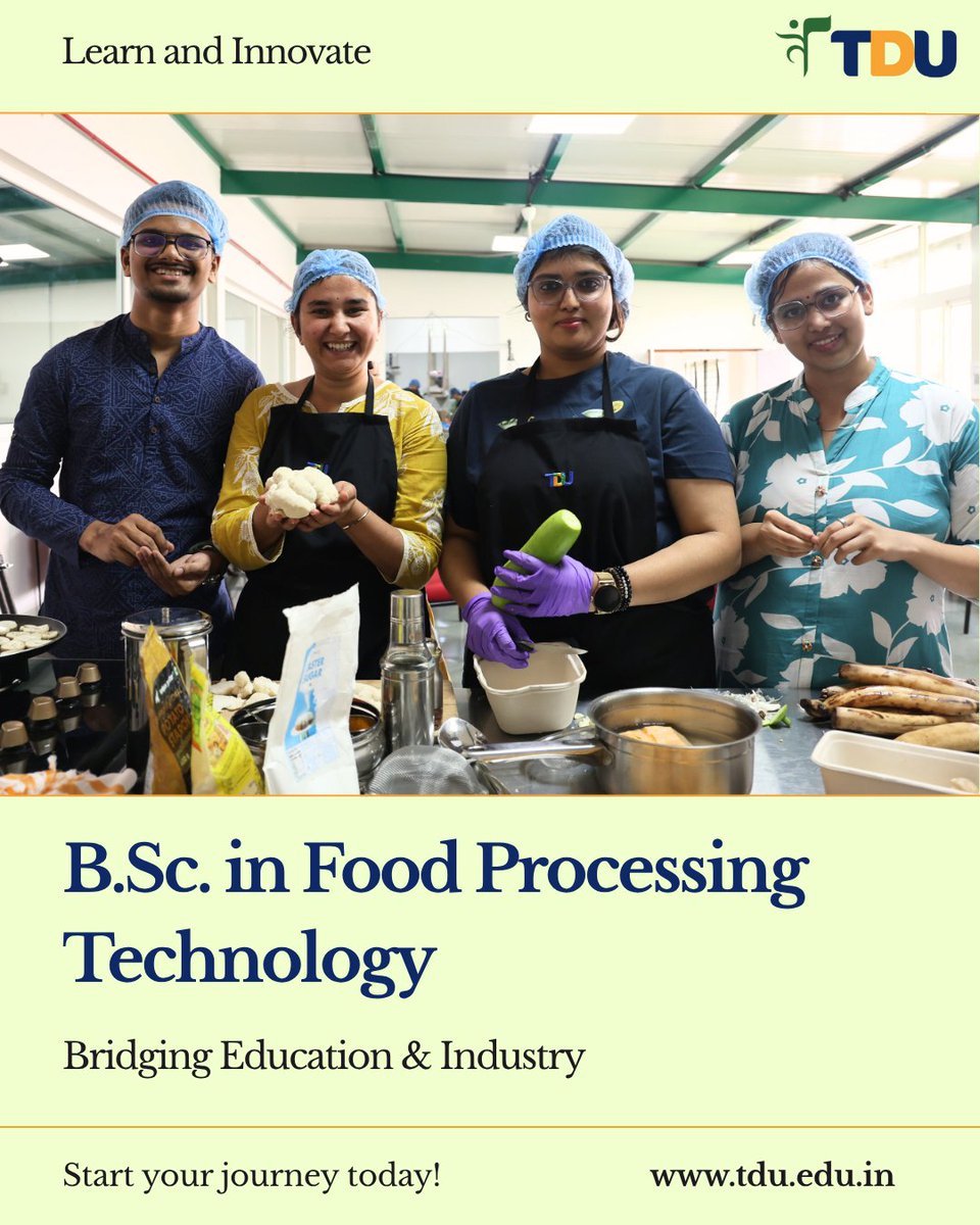 TDUUndergradHub's tweet image. What if your classroom was the food industry itself?

Imagine learning not just about the food industry but being inside it. At TDU, your education is not confined to four walls. It is a journey...

Read more: linkedin.com/feed/update/ur…

#foodindustry #FoodProcessingTechnology #TDU