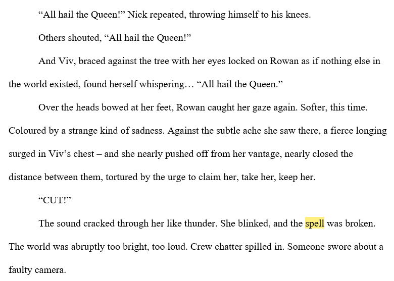 TitaniaTempest's tweet image. #WIPSnips prompt #spell

#AThousandReasons
#RowanAndViv