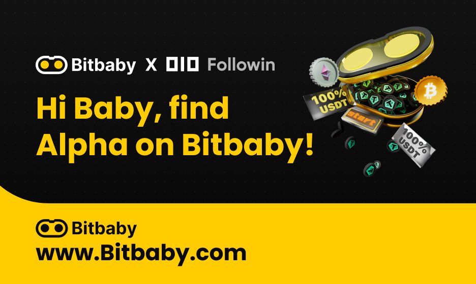 Hey Baby 🧡 it’s reward time!
The Bitbaby × <a href="/followin_io/">Followin</a> Rewards Hub Airdrop is now LIVE.

Complete simple tasks to unlock cash and exclusive rewards —
earn, play, and be our baby 👶

It’s a limited-time drop, so don’t miss your Alpha moment!

🔗 Join now: