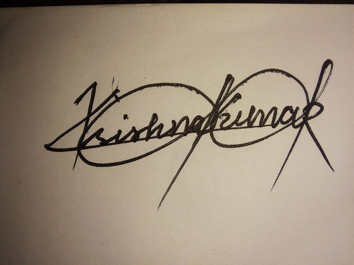 krishnakr0897's tweet photo. @Naam_kafi_hai My name is krishna kumar and this is my current signature..modify it if possible. Please.. https://t.co/atmuUrhqDS