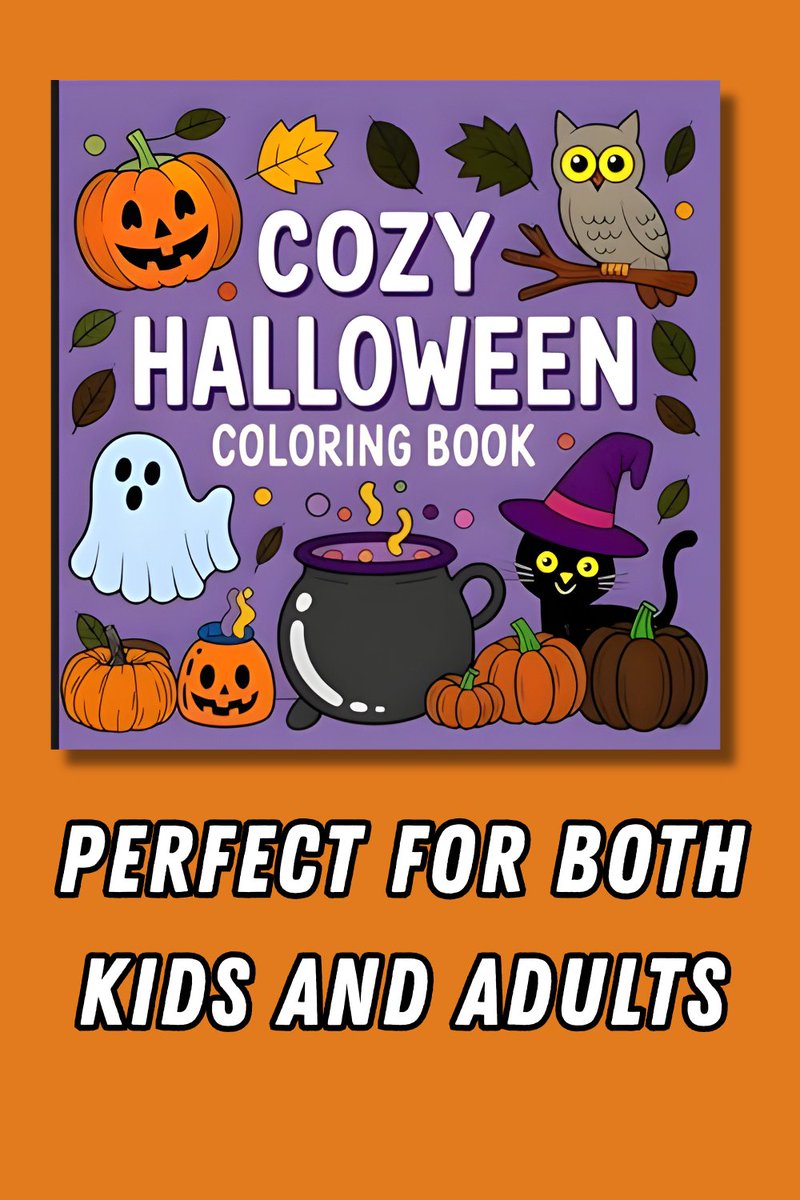 Celebrate Halloween in a relaxing way! 🍂🦇

 Our "Cozy Halloween Coloring Book" has 50 simple designs that cater to all ages. Perfect for cozy nights in or festive gatherings! Get yours now! 

Visit now—tinyurl.com/2sk6rvdx

#ColoringTime #HalloweenVibes #FamilyFun