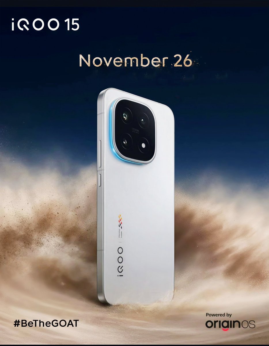 Mkjedi7293's tweet photo. The wait is over! The all-new iQOO 15 is here in two stunning colours – legendary sleek Black and bold modern White.
Power meets style in every shade.
Which one would you pick? ⚡📱
#iQOO #iQOO15 #MonsterPerformance #BeTheGOAT https://t.co/34ZHkurz6I