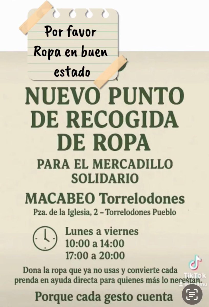 Este domingo se organiza un mercadillo solidario con Gaza en la Sala Babel de Torrelodones. Se puede entregar ropa en buen estado en la tienda Macabeo, en la Plaza de la Iglesia 2