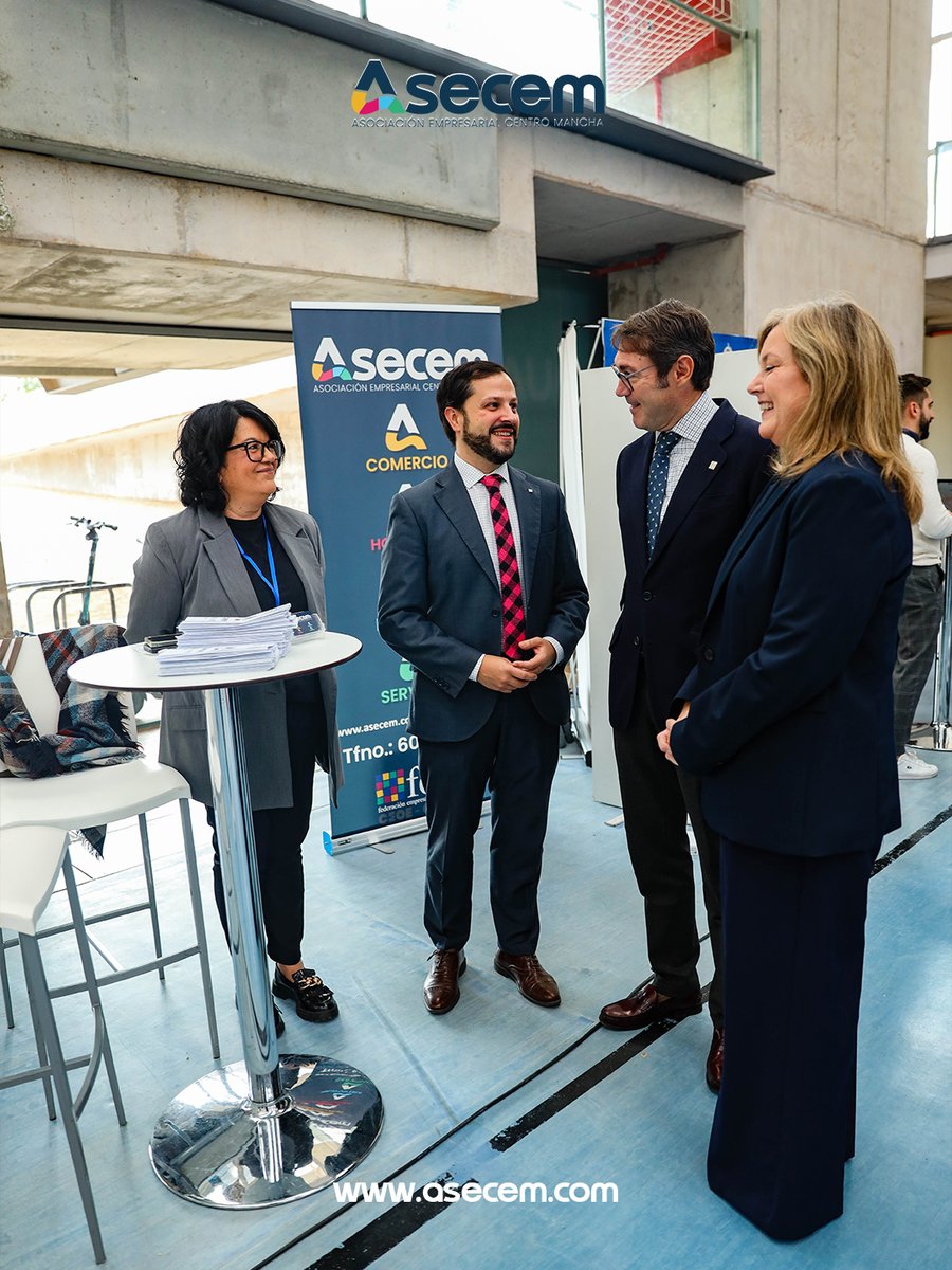 ASECEM1's tweet photo. 📍 Ayer estuvimos en la VII Feria FP Dual en Alcázar de San Juan, compartiendo espacio con nuestros asociados y apoyando la conexión entre formación y empresa.

Nuestro presidente, Eduardo García, participó en la mesa redonda junto a COJALI, Cámara de Comercio e IES Juan Bosco. https://t.co/zz0r6u7VH7