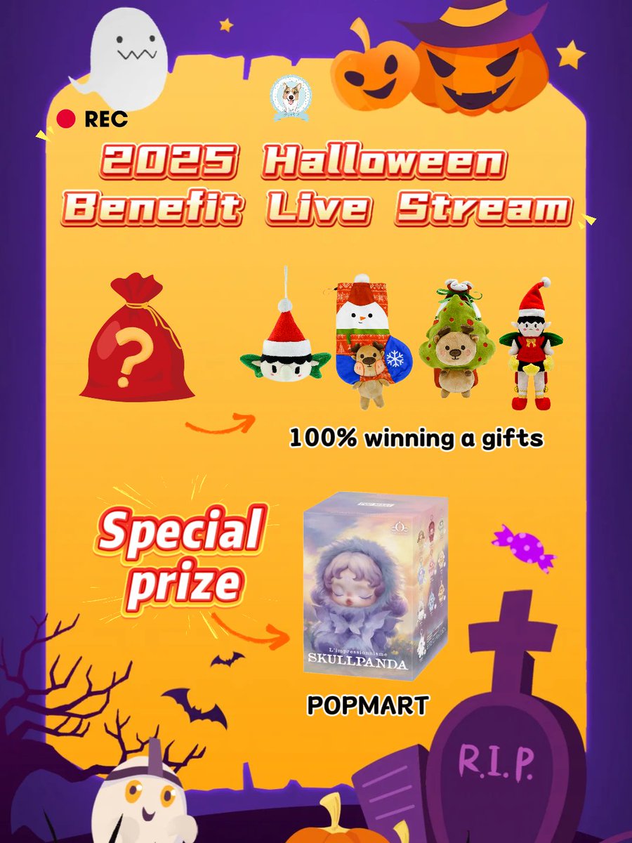 GaoPengToys's tweet image. 🎃 2025 Halloween Benefit Live Stream is Here! | 100% Win a Prize, Double Benefits of Lucky Bag + Special Grand Prize!

📹 Tune in to the ins account @joy_foundation_store from 18:00 to 19:00 on October 30th(PT). Join and you’ll have a 100% chance to win, with both lucky bags and…