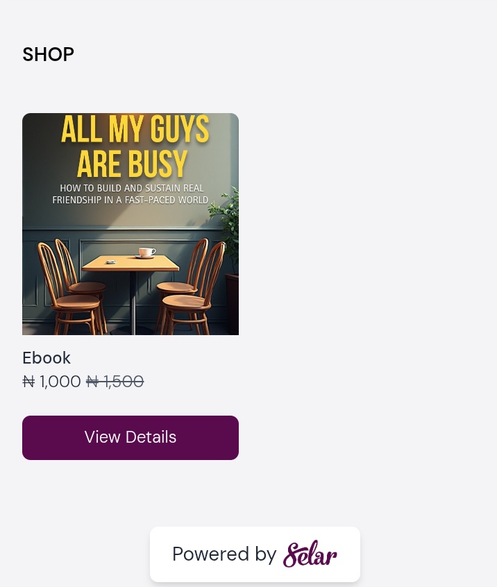 Victoriao___'s tweet photo. I wrote my first book 🥹

It's titled "All My Guys Are Busy". It’s a practical guide on building friendships in a world where everyone seems too busy. 

You can get your copy here https://t.co/GbfpQpkKPY

I’m officially an author. 🤭 https://t.co/eFgAgcldhN