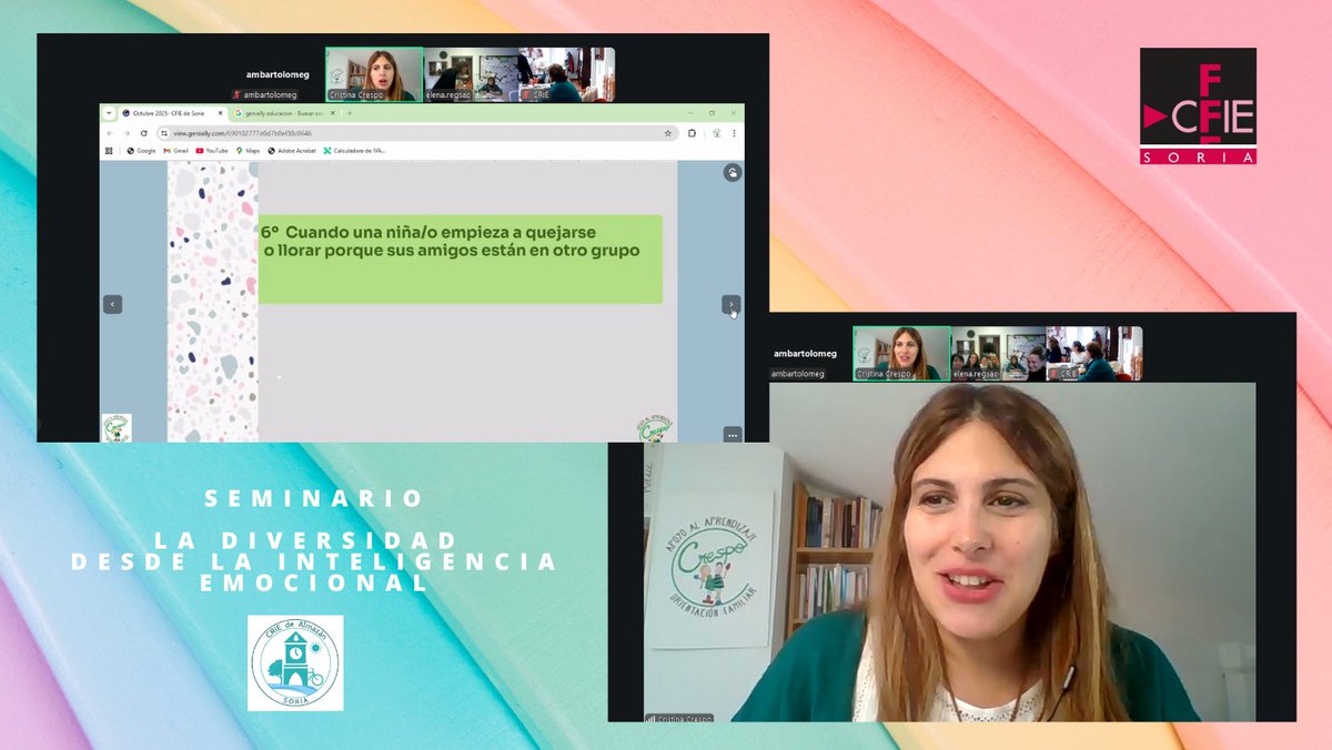 🌈 SEMINARIO: LA DIVERSIDAD DESDE LA INTELIGENCIA EMOCIONAL
🤝En el <a href="/criedealmazan/">CRIE de Almazán, bilingüe</a>  trabajan para mejorar la convivencia entre los grupos participantes
💬Promoviendo respeto, colaboración y bienestar
💡¡Educamos con emoción para transformar!
<a href="/criedealmazan/">CRIE de Almazán, bilingüe</a> <a href="/educacyl/">Educación JCyL</a> #formaciónCyL
