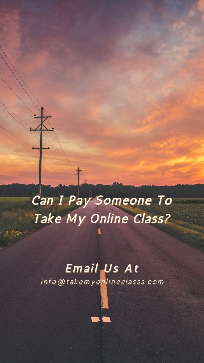 myonlineclasss's tweet image. Can I Pay Someone To Take My Online Class?
takemyonlineclasss.com #takemyonlineclass #domyonlineclass