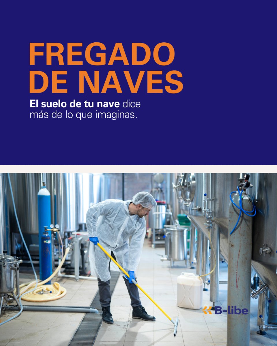 b_libe_oficial's tweet photo. 🔷 El suelo de tu nave dice más de lo que imaginas. El tránsito constante y la maquinaria pesada pueden desgastar cualquier superficie, afectando la imagen de tu empresa y la seguridad de tu equipo. #LimpiezaIndustrial #SeguridadLaboral https://t.co/KuzH7WAP9K