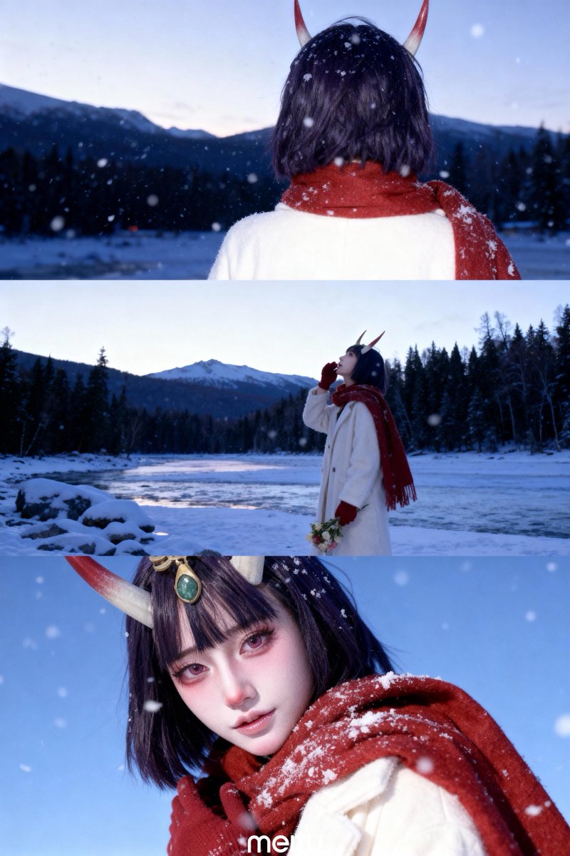 私も酒呑童子でやってみた！
みなさん今年は暖かい冬をお過ごしください
(៸៸᳐꜆.  ̫.꜀៸៸᳐ )੭ #FGO