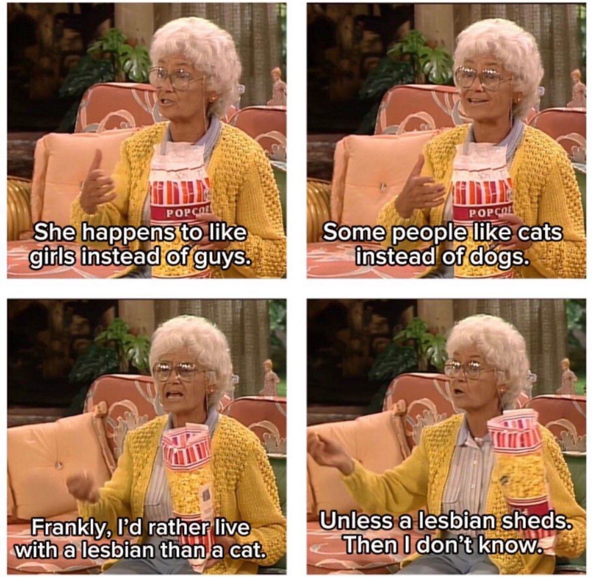 TheGGForever's tweet image. #GoldenGirls #Sophia
