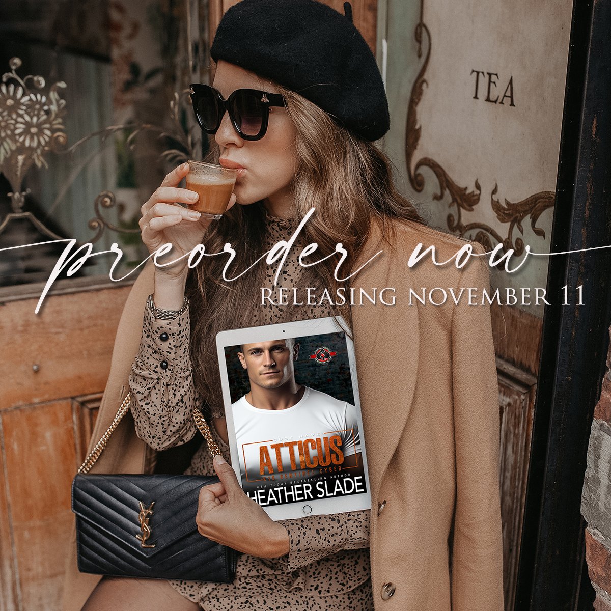 Code Name: Atticus releases November, 11th!! Preorder today!
 
oashort.com/s/sm_atticus_a
 
He’s the charming jokester bound by the bro code to stay away from her. She’s the brilliant prosecutor who’s carried a torch for him for years.
 
#heatherslade #K19SC #preorder