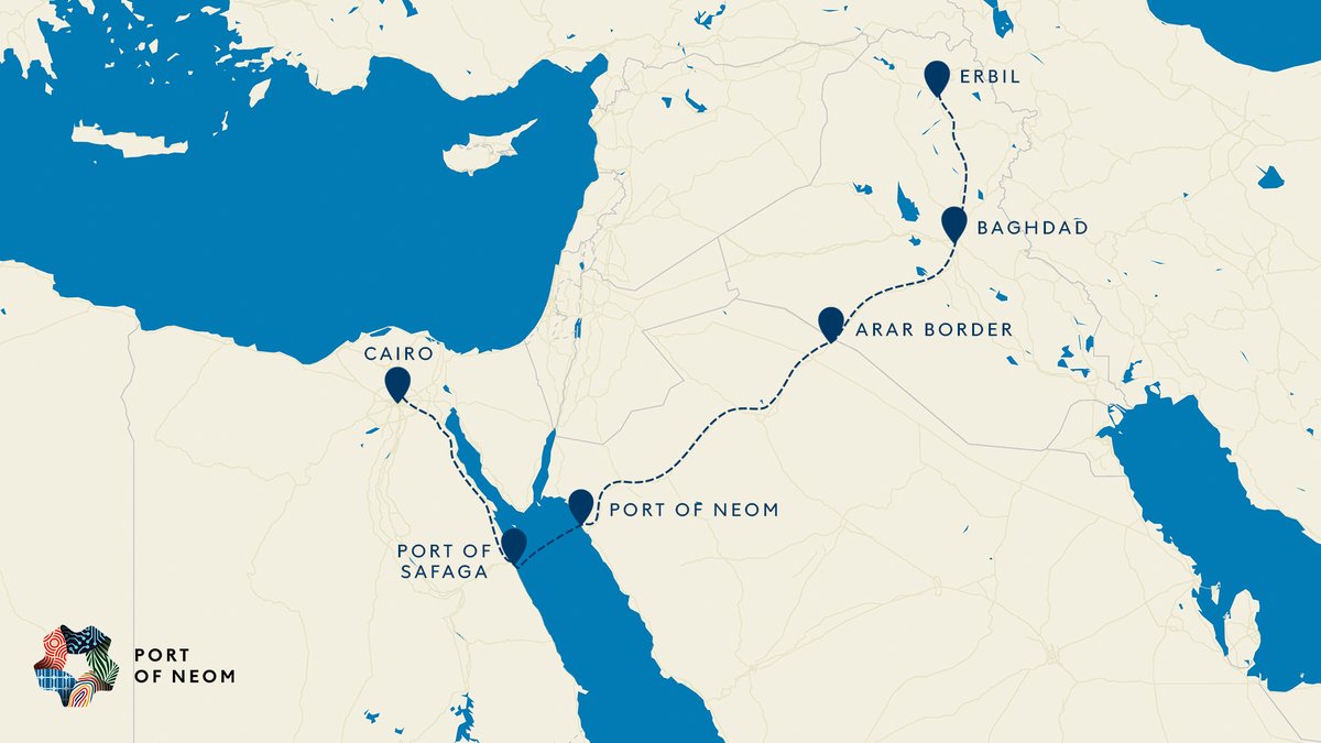NEOMOxagon's tweet image. Momentum is taking shape as Port of NEOM expands trade corridors across the region.

Following a successful Egypt–KSA–Iraq pilot, and the addition of new chilled storage facilities to support citrus exports to KSA and the GCC, we are streamlining refrigerated and dry cargo…
