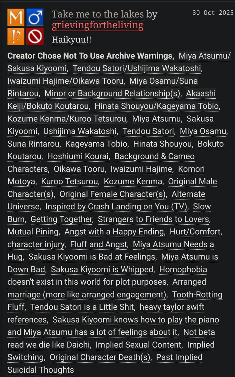 Chapter 7 up!‼️ 

•A Sakuatsu Crash Landing On You AU / #Skts angst with a happy ending ✨️
•Rated M 
•Ongoing 

🔗archiveofourown.org/works/71997721…