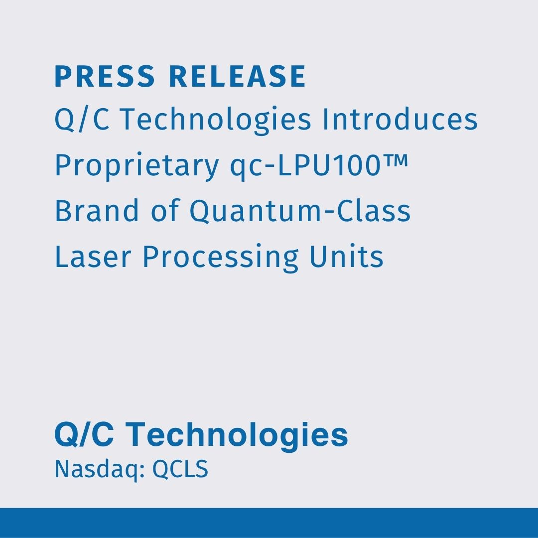 Q_CTechnologies's tweet image. Q/C Technologies 🤝 @lightsolverco. Introducing the qc-LPU100™—a Q/C-branded implementation that harnesses the natural properties of light with the goal of achieving first-in-class computational speed and energy. Read more: bit.ly/47y91Z6  $QCLS #QuantumComputing #Tech