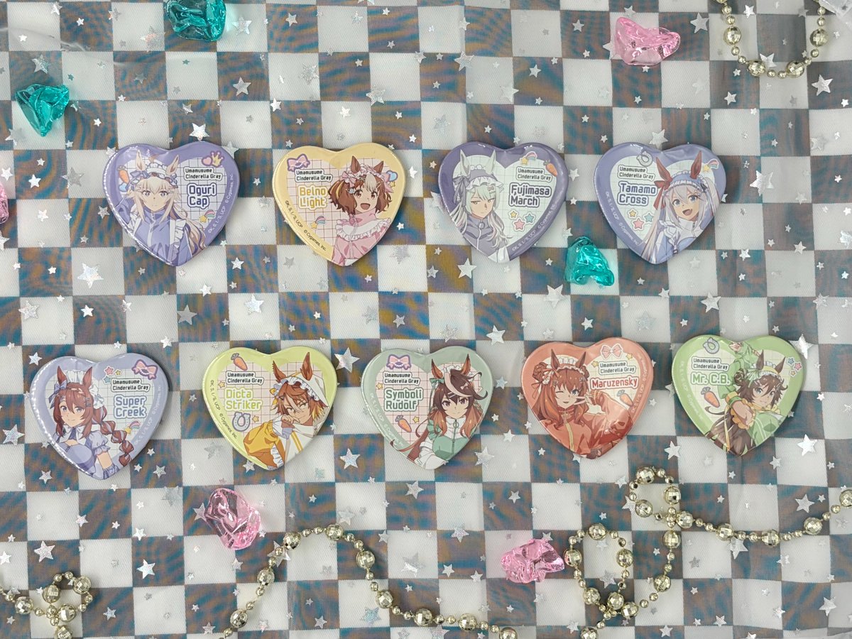 ウマ娘　シングレ　ハート缶バッジ　アトレ　キャラポップストア　オグリキャップ ウマ娘 シングレ ハート缶バッジ アトレ キャラポップストア オグリ