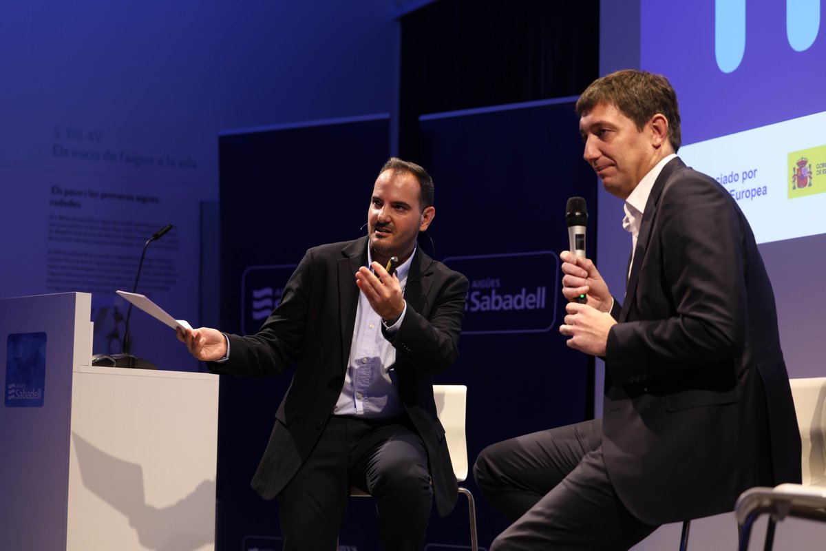 AgbarEsVeolia's tweet image. 💧 El director Agbar-Veolia de Desenvolupament de Negoci, Vicente Gómez, ha participat a l’acte de rendició de comptes d’@AiguesSabadell destacant els reptes climàtics i la importància de garantir el subministrament amb recursos alternatius com l’aigua regenerada i la…