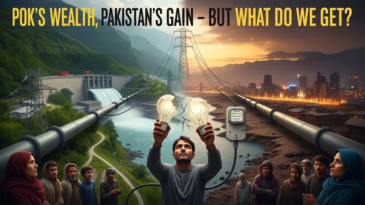BadaltaSopore's tweet image. Pakistan continues to exploit PoK’s rich natural resources while denying locals their rightful share. Hydropower, forests, and minerals are plundered to fuel Islamabad’s interests, leaving the region impoverished.
#PoKExploitation #VoiceOfPoK