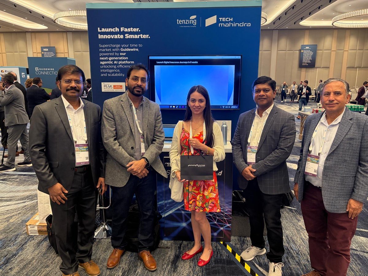 tech_mahindra's tweet image. 📸 An engaging Day 3 at #GuidewireConnections.
We explored the many ways we are helping insurers move Guidewire to the cloud at clock speed.
Key sessions included:
-Women leaders shaping the future of insurance, driving responsible #AI with empathy and impact.
-A showcase on…