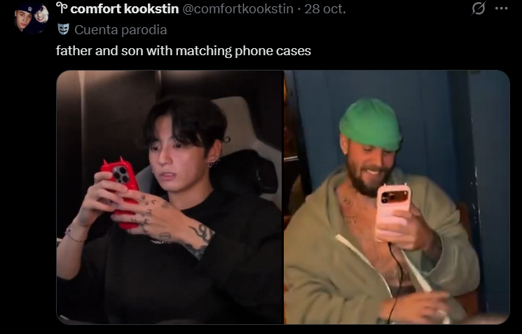 LvdKoo's tweet photo. so justin and jk are dating? https://t.co/YqgNXqo4hL