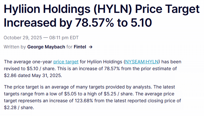 hyliionaire's tweet photo. Another institution raises @hyliion $HYLN price target to $5.

@realThomasHealy #karno https://t.co/6ZSUmoddy0