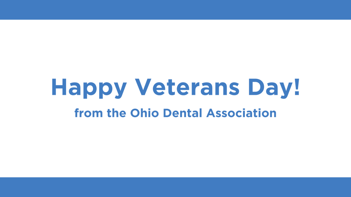 Today we honor all veterans and their service to our country - thank you for your sacrifice, your bravery, and the example you set for us all. Happy Veterans Day from the ODA!