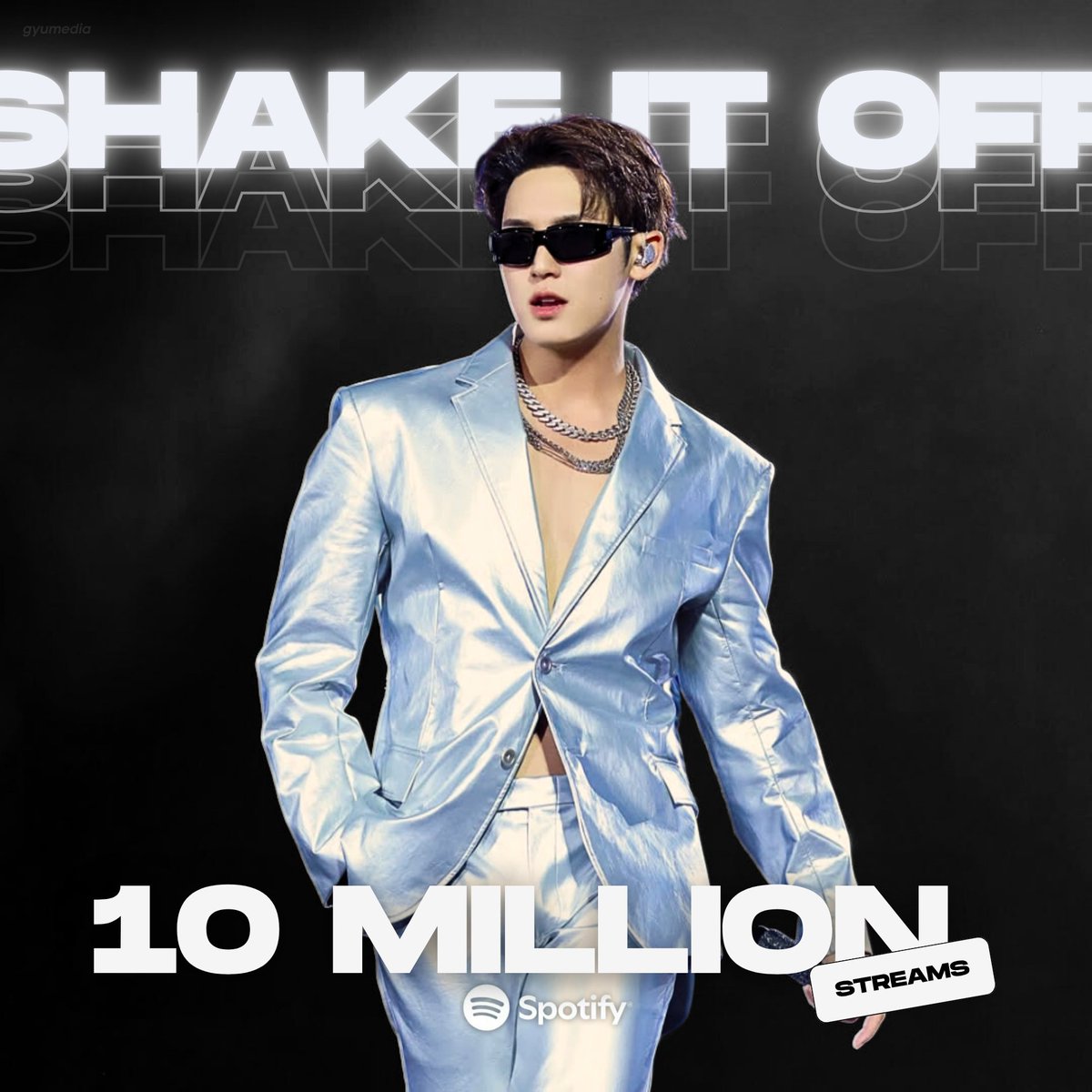 mingyu's solo 'shake it off' has now surpassed 10m streams on spotify! #MINGYU #민규

this is the first among the solo songs in happy burstday to reach the said milestone 🖤
