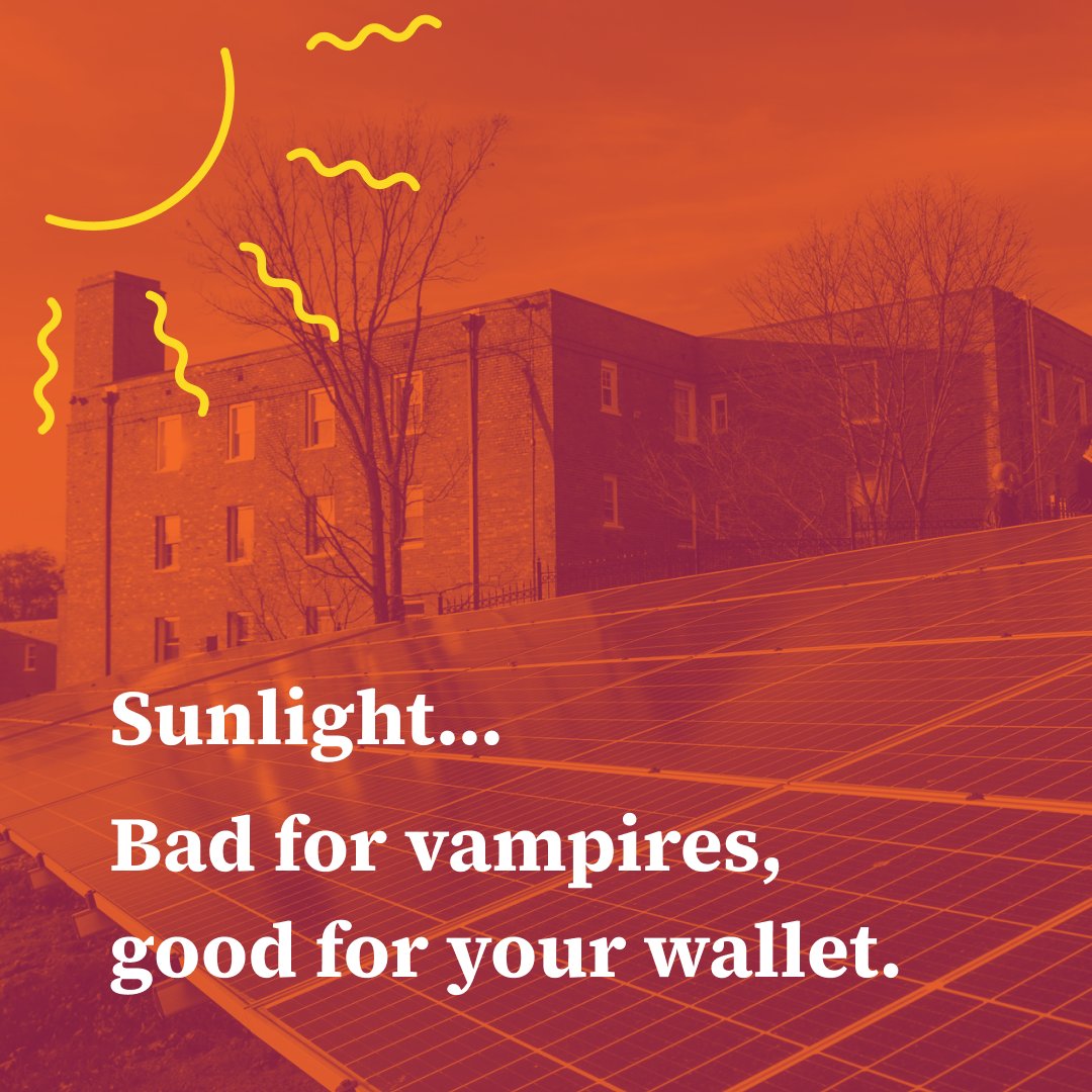 Halloween can be spooky 🎃 but your energy bills don’t have to be. Going solar can lower costs &amp; your carbon footprint. ☀️ Learn how solar works, installation options &amp; no-cost programs for DC residents in our Solar 101 Guide: dcseu.com/resource-libra…