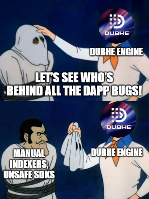 evanescentself's tweet photo. This Halloween, I finally unmasked Web3 app's biggest monster. 
All this time @DubheEngine was needed to keep projects from turning into a haunted houses! 🕸️👻
#Crypto #Web3 https://t.co/Day8TEJC13