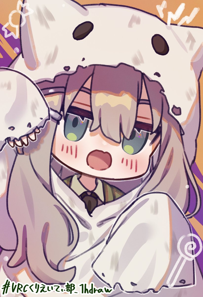ハロウィン×キプフェル🎃🐱
 #VRCくりえいてぃ部_1hdraw