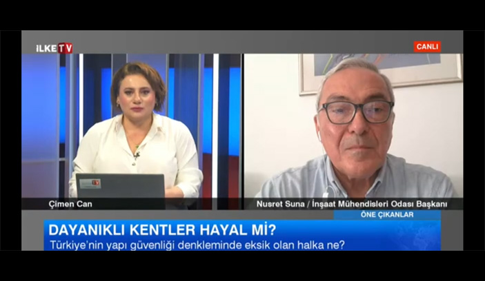 📢 TMMOB İnşaat Mühendisleri Odası Yönetim Kurulu Başkanı Nusret Suna,  Balıkesir’in Sındırgı ilçesinde meydana gelen deprem ve 500 bin konut yapımı ile ilgili 29 Ekim 2025 tarihinde İlke TV’ye açıklamalarda bulundu.
imo.org.tr/TR,212025/imo-…
<a href="/nusret_suna/">Nusret Suna</a>