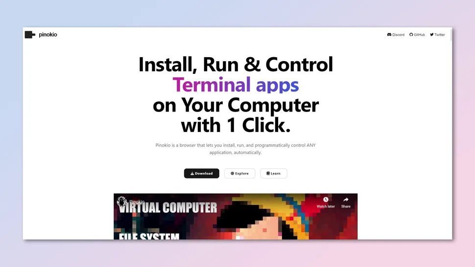 Pinokio 2から神アプデが登場。AIツールをワンクリックでPC/Mac/Linuxに導入できる「AIブラウザ」で、面倒なセットアップやコーディングは一切不要。専門知識がなくても安全にローカルAIを試せるようになり、生産性が爆上がりしそう。