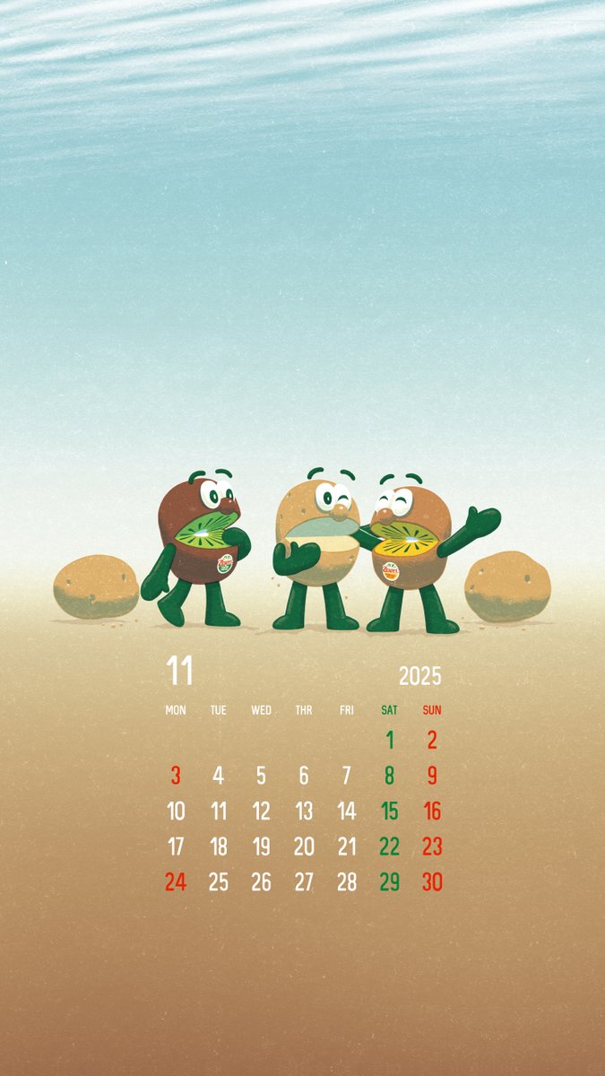🥔11月の壁紙カレンダー🥔 おーいゴールド!?じゃなかった