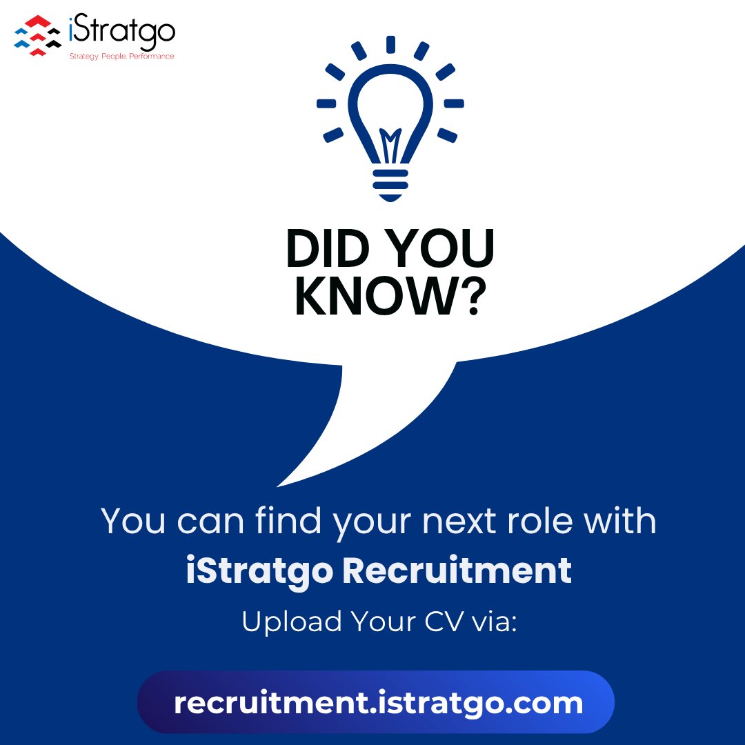 iStratgo's tweet image. Tired of endless job hunting?
Let iStratgo connect you to companies that actually fit YOU.
Sign up, apply, and get hired faster! 

Simply visit: recruitment.istratgo.com to get started!

#JobAlert #NowHiring #iStratgo #JobSeekers #recruitment #JobOpportunity