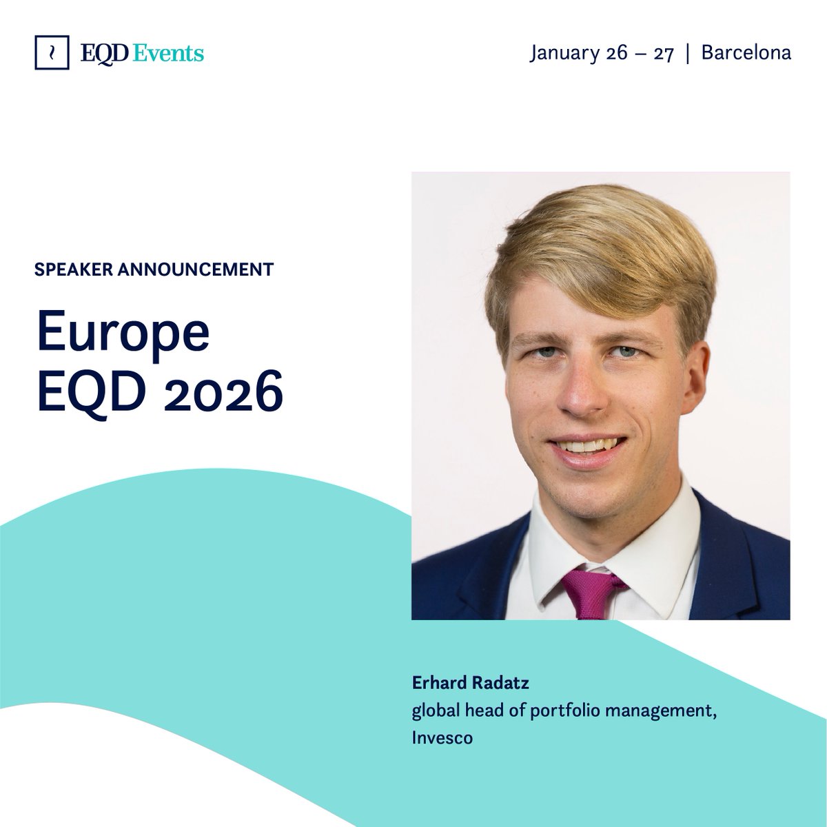 Erhard Radatz, Invesco is speaking at Europe EQD 2026 on January 26-27 in Barcelona. Reserve your spot now and save with early bird rates: bit.ly/4dkUAtG