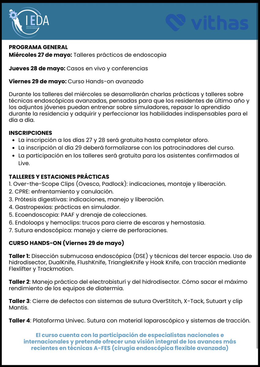 Pedro_Roson's tweet photo. Nueva edición  del Málaga live en mayo 2026, contaremos nuevamente con grandes expertos nacionales e internacionales, y este año con muchas novedades, como la edición del curso de entrenamiento para residentes mayores y adjuntos jóvenes Te vas a quedar sin venir a Málaga??? https://t.co/zcialAGzf1