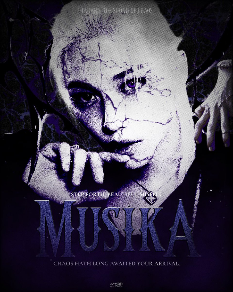 HARANA ( ᜑᜇᜈ )
Nevermore: The Sound of Chaos

Step forth, heed MUSIKA's call.
2025.11.02 SUN 9PM GMT+8

#MUSIKA #ᜑᜇᜈ #HARANA
#RaveNChaos #NoNormiesAllowed