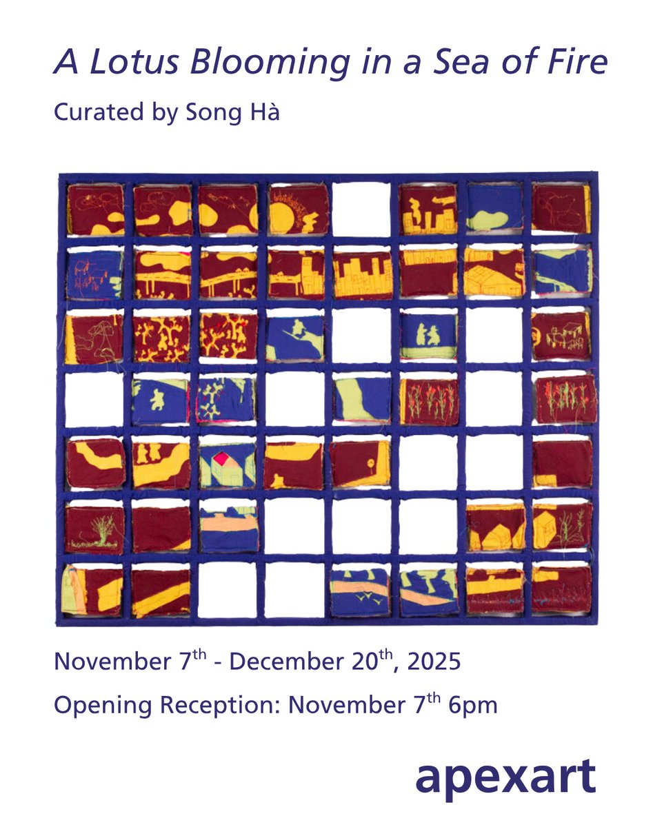 Opening next week, Nov. 7th, 'A Lotus Blooming in a Sea of Fire' curated by Song Hà

Pao Her
Leang Hu
Kenn Diep Pan
Ger Xiong

Image: Ger Xiong, Interchanging, 2019