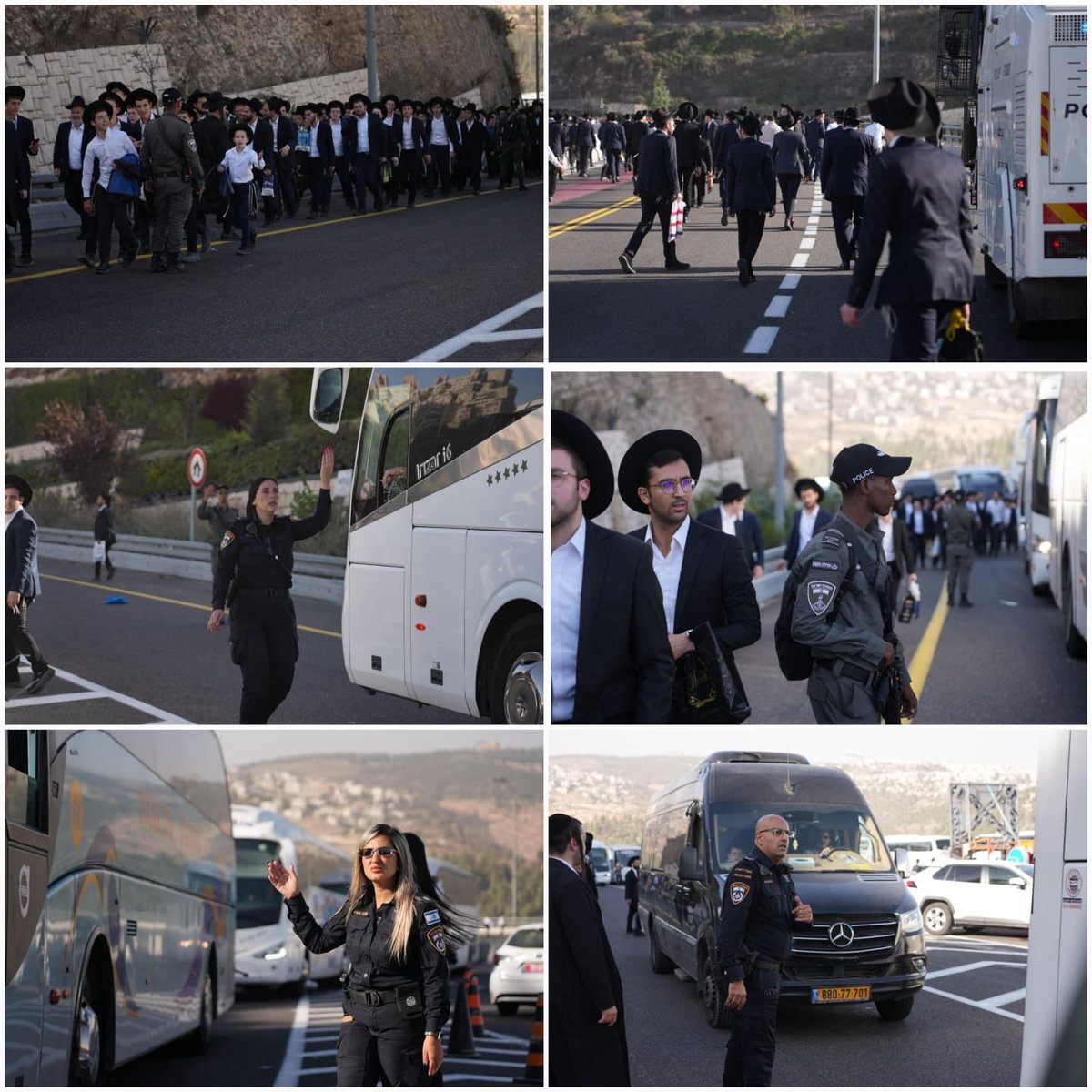 تواصل الشرطة في #أورشليم_القدس نشر آلاف الافراد من #الشرطة، #حرس_الحدود، والمتطوعين لتأمين المظاهرة في المدينة، وضمان النظام العام وسلامة المشاركين وتنظيم حركة السير.
وقد تم إغلاق شارع رقم 1 بين مفرق #اللطرون ومفترق #غفعات_شاؤول، بينما يبقى شارع 443 مفتوحًا.

تؤكد شرطة #إسرائيل